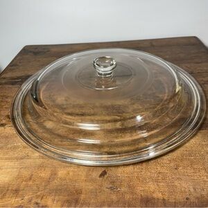 Clear glass skillet 12 inch pan lid heavy duty Mexico 8